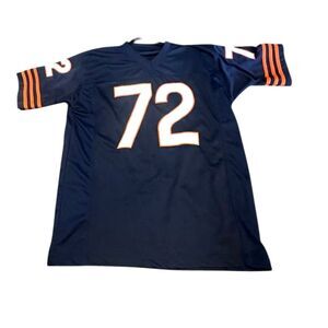 Chicago Bears Jersey Retro William Perry "The Fridge" #72 NFL Navy Orange XL